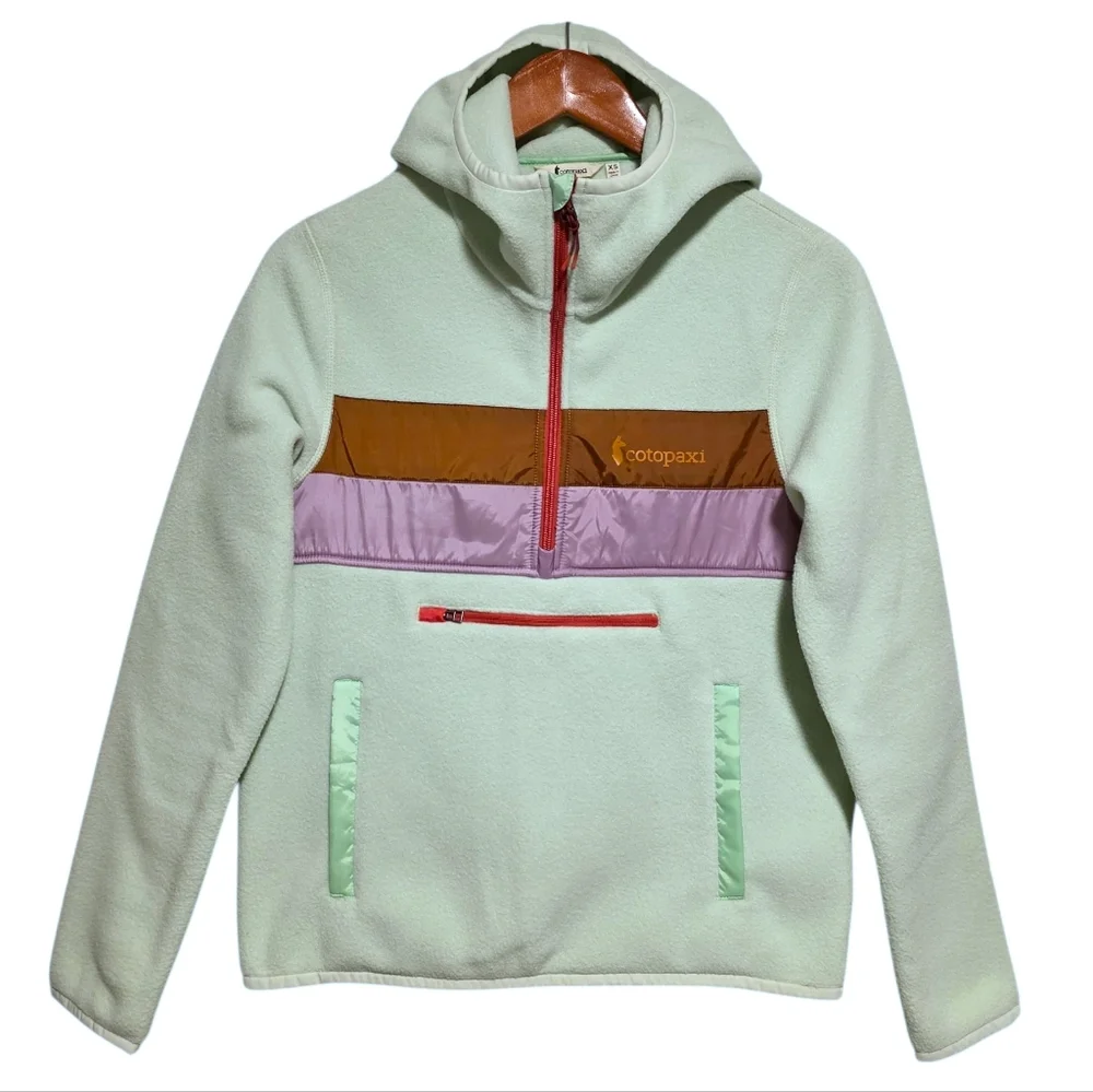 Cotopaxi Teca Fleece Hooded Half-Zip Jacket in Stone's Throw Size XS - Picture 2 of 4